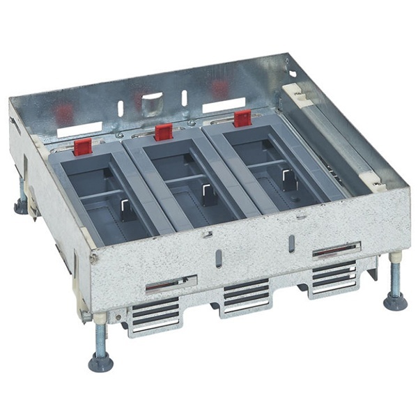 Основание для горизональной установки Mosaic с регулировкой Legrand исполнение вровень с полом 3x8м