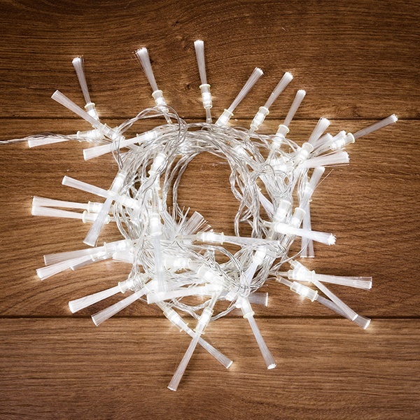 Гирлянда светодиодная Кисточки 48 LED белые 5 метров 230V IP20