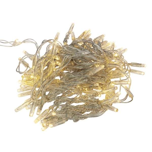 Гирлянда Нить Neon-Night 10м, с эффектом мерцания, прозрачный ПВХ, 24В, цвет: тёплый белый