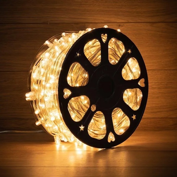 Гирлянда Neon-Night LED Клип-лайт 12 V, прозрачный ПВХ, 150 мм, цвет диодов теплый белый