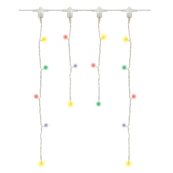 Гирлянда новогодняя TDM Бахрома 2,5х0,6 м, белый свет, 8 режимов, наружное использование, IP44