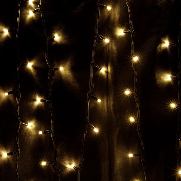 Гирлянда светодиодная TDM СГУ100БТ10, 10м, 3000K, каучук чер., посл. подкл, IP65, 250В