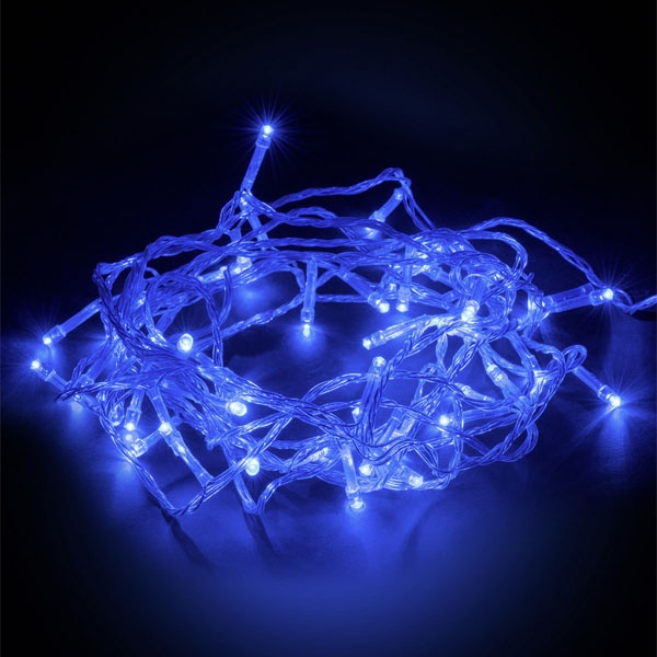 Гирлянда светодиодная TDM СГ50Г5, голубая, 5м, 8 режимов, 250В, IP20