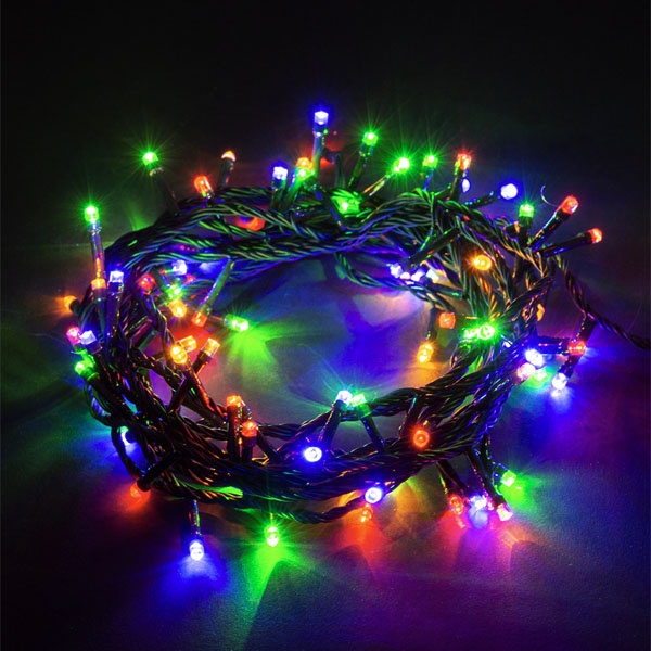 Гирлянда светодиодная TDM СГ50МЗ5, многоцвет., зеленый шнур, 5м, 8 режимов, 250В, IP20