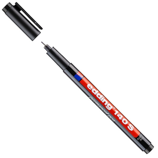 Маркер перманентный Edding E-140 S круглый наконечник 0,3мм черный