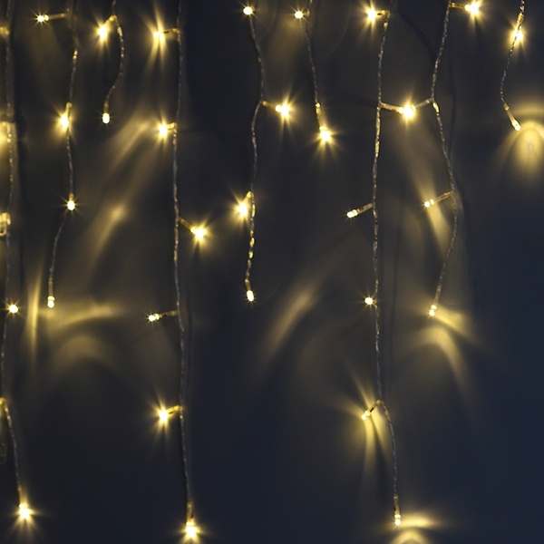 Гирлянда бахрома светодиодная ENIB-01B ЭРА LED 1,8x0,5m теплый свет 8 режимов 220V, IP20