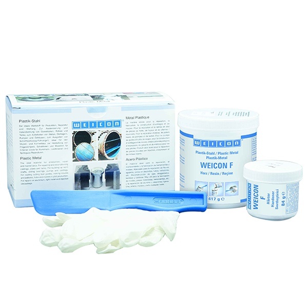 Эпоксидный композит пастообразный Weicon F, наполненный алюминием 0,5кг