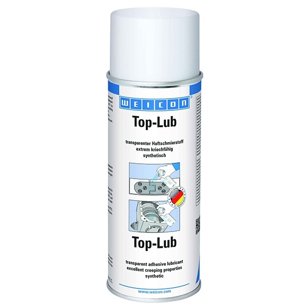 Топ-Лаб Спрей синтетическая прозрачная адгезивная смазка для механических деталей 400мл