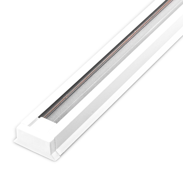 Шинопровод CAB1003 для трековых светильников, белый 2м (в наборе токоввод, заглушка, крепление)