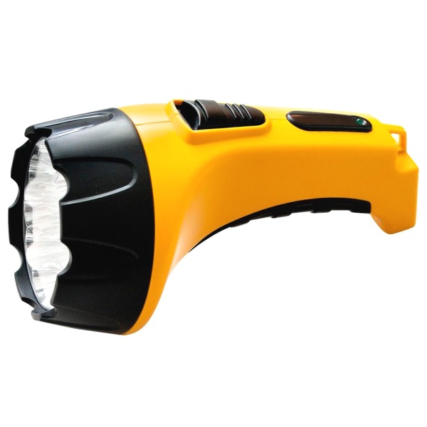 Фонарь Feron TH2295 (TH93C) ручной аккумуляторный 15LED DC желтый 185x97x100mm
