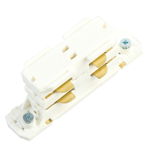 Коннектор прямой PRO-0433 для шинопровода, белый 91270