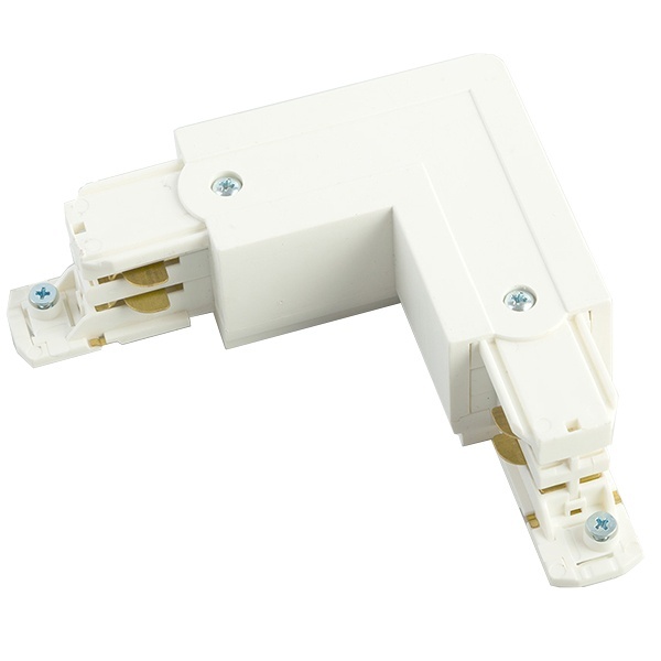 Коннектор угловой левый (внешний) PRO-0435 для шинопровода, белый, 91290