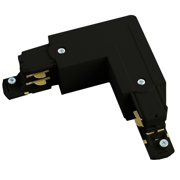 Коннектор угловой левый (внешний) PRO-0435 для шинопровода, черный, 91292