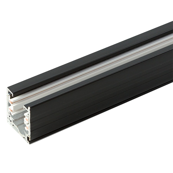 Шинопровод Ш3000-2М для трековых светильников, черный матовый, 3м