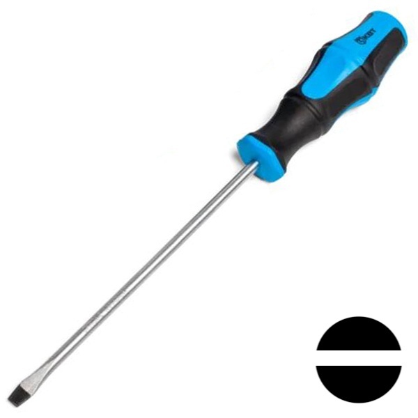 Отвертка плоская КВТ Мастер, шлиц 4,0х0,8мм 100мм