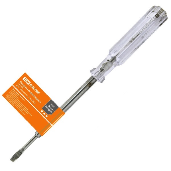 Отвертка-пробник (индикатор) TDM ЭкспертЭлектрик 100-500В 190мм