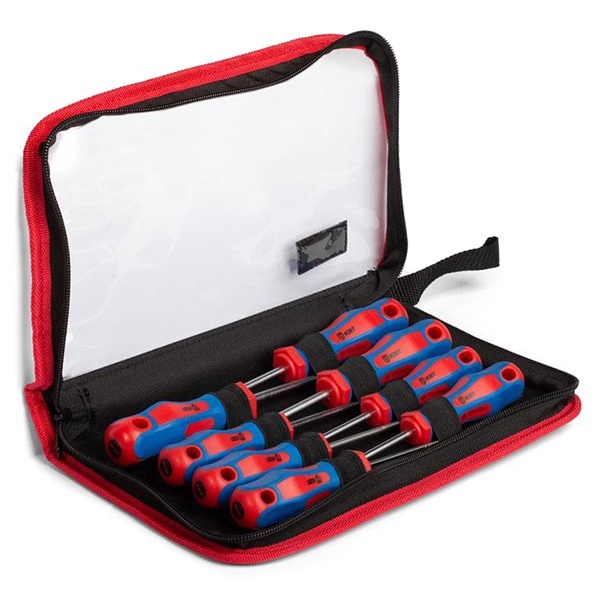 Набор отверток КВТ 8 штук в кофре на молнии Мастер, НО-08