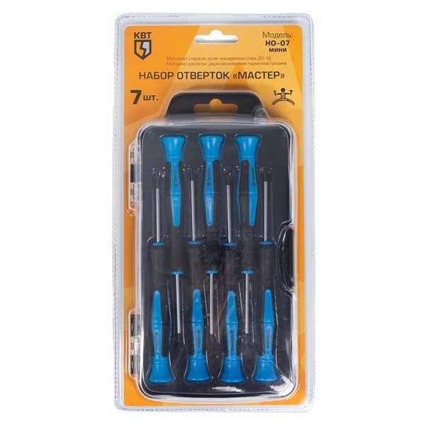 Набор отверток КВТ Мастер НО-07 мини