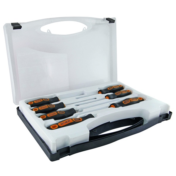 Набор из 7-ми отверток TDM в пластиковом чемоданчике сталь CR-V Алмаз