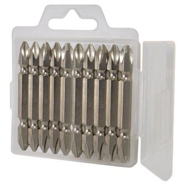 Набор двусторонних бит TDM 10 штук PH2 серия Алмаз №2 сталь S2