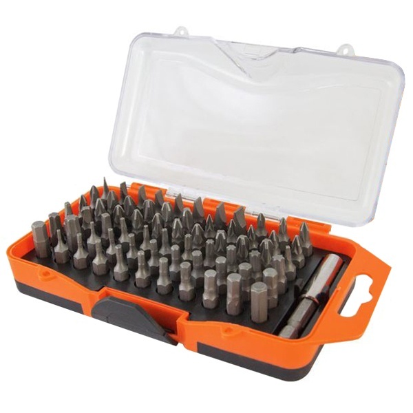 Набор бит TDM 66 штук + держатель 60мм серия Алмаз №4 сталь CR-V