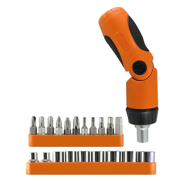 Набор TDM №2 Алмаз отвертка с реверсивно-рычажной рукояткой и насадками