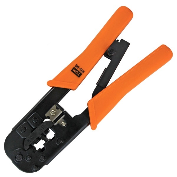 Клещи обжимные TDM KO-9E (обжим RJ-11, RJ-45), МастерЭлектрик