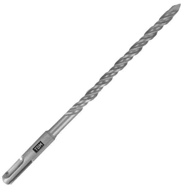 Бур по бетону TDM Рубин SDS-Plus, 2 резца 10х210х150мм, пластиковый держатель, 1 шт