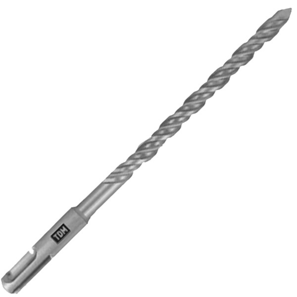 Бур по бетону TDM Рубин SDS-Plus, 2 резца 12х210х150мм, пластиковый держатель, 1 шт