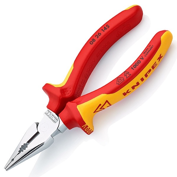 Пассатижи удлиненные Knipex 145мм с изолированными двухкомпонентными рукоятками VDE 1000V