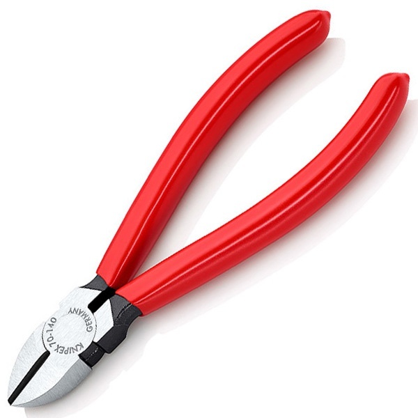 Кусачки боковые Knipex 140мм фосфатированные с однокомпонентными рукоятками