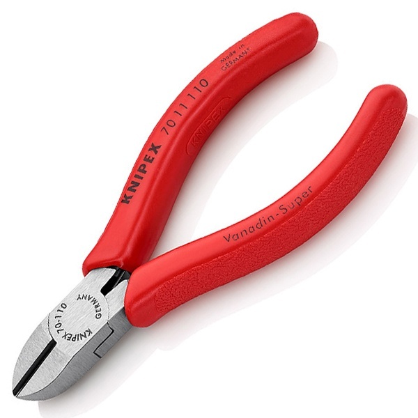 Кусачки боковые Knipex 110мм фосфатированные с однокомпонентными рукоятками
