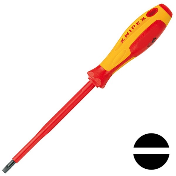 Отвертка Knipex диэлектрическая шлиц 10,0х1,6мм 200мм VDE 1000V