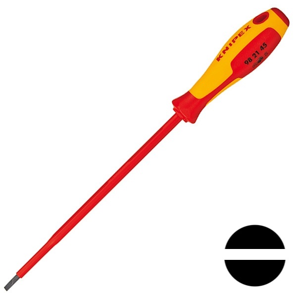Отвертка Knipex диэлектрическая шлиц 4,5х0,8мм 180мм VDE 1000V