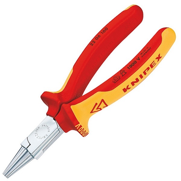 Круглогубцы прямые Knipex диэлектрические 160мм VDE 1000V