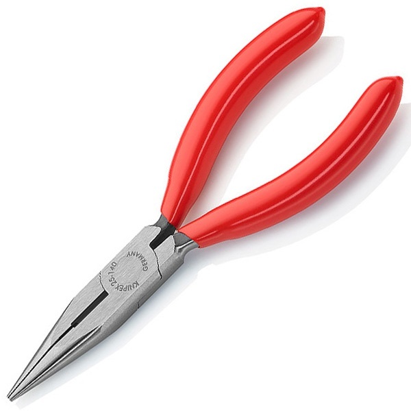 Длинногубцы Knipex прямые с режущими кромками 140мм фосфатированные с однокомпонентными рукоятками
