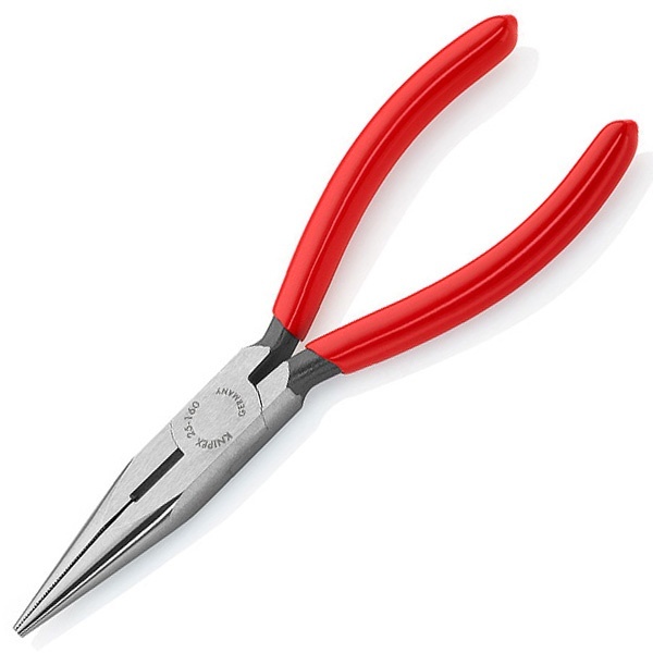 Длинногубцы Knipex прямые с режущими кромками 160мм фосфатированные с однокомпонентными рукоятками