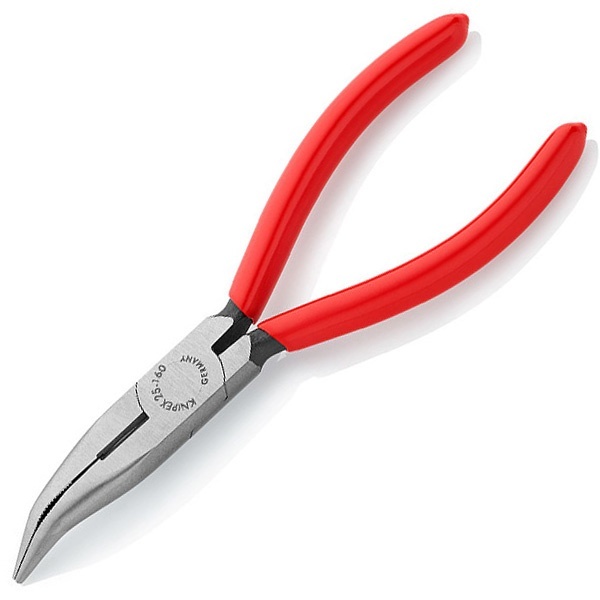 Длинногубцы Knipex изогнутые с режущими кромками 160мм фосфатированные