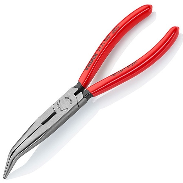 Длинногубцы Knipex изогнутые с режущими кромками 160мм фосфатированные однокомпонентные рукоятки