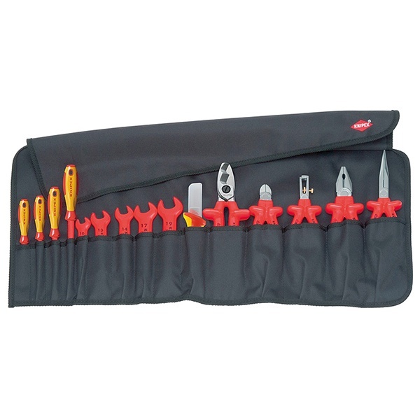 Набор диэлектрического инструмента Knipex VDE 1000V в мягком планшете 15 предметов