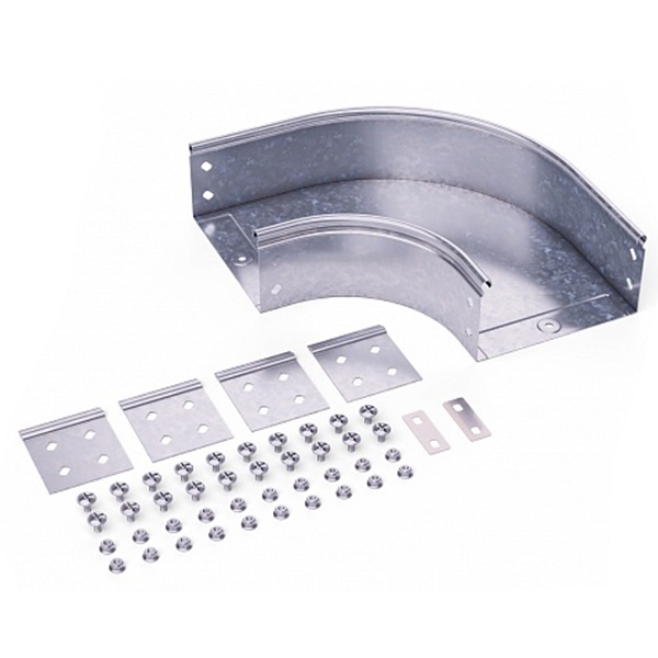 Угол DKC CPO 90 горизонтальный 90 градусов 150х50 в комплекте с крепежными элементами и пластинами