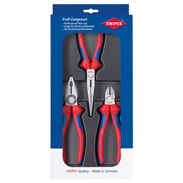 Набор инструмента фосфатированного Knipex пассатижи, длинногубцы, бокорезы