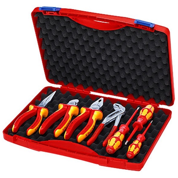 Чемодан с диэлектрическим инструментом Knipex VDE 1000V 7 предметов