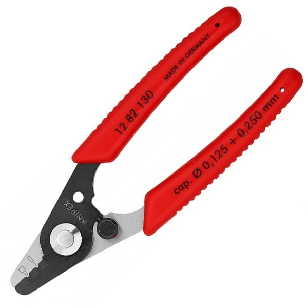 Инструмент Knipex для удаления изоляции со световодов вороненые 130 мм