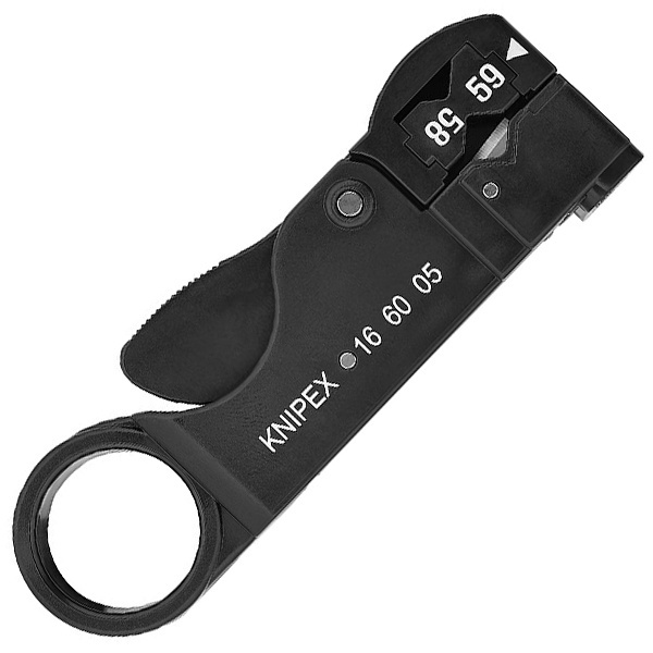 Инструмент Knipex для удаления изоляции с коаксиального кабеля 105 мм