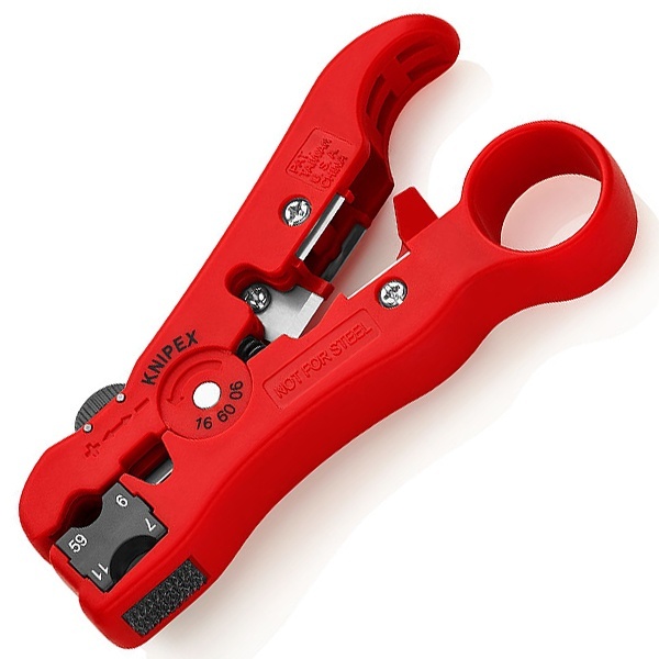 Инструмент Knipex для удаления изоляции с коаксиального и дата-кабеля 125 мм