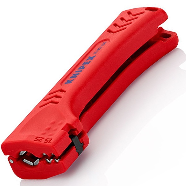 Универсальный инструмент Knipex для снятия оболочки с кабеля домовой и промышленной сети 130 мм