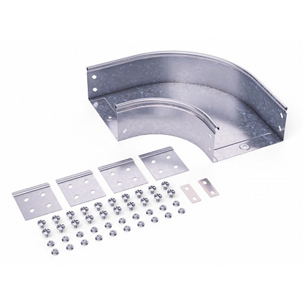 Угол DKC CPO 90 горизонтальный 90° 200х80 в комплекте с крепежными элементами и пластинами