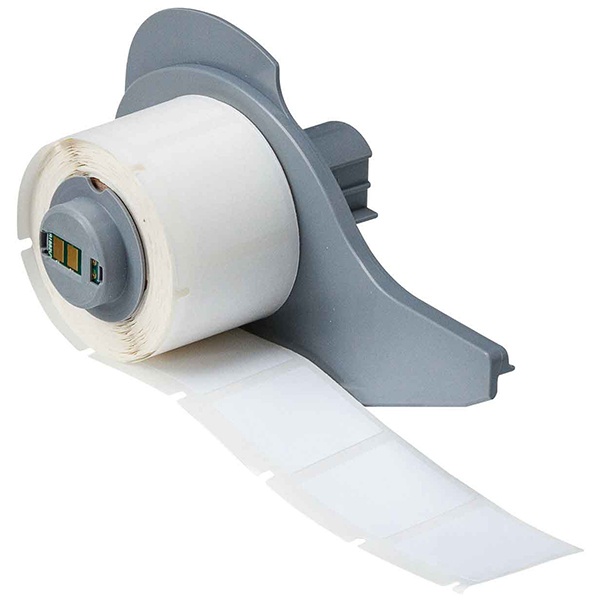 M71-19-423 этикетки (аналог на TLS/HM PTL-19-423) Белый полиэстер 25.4х25.4