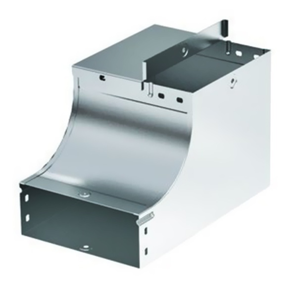 Угол вертикальный DKC внутренний, переходник CSSD 90 основание 200 H100 с крепежными элементами